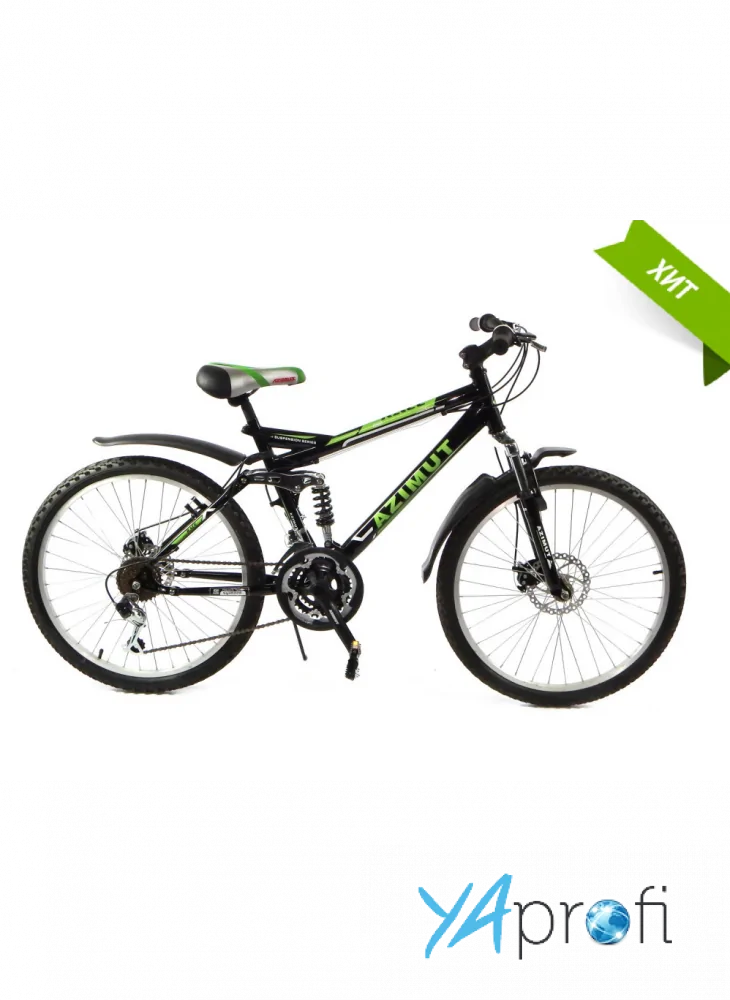 Двухподвесный подростковый велосипед Azimut Race 24" D 