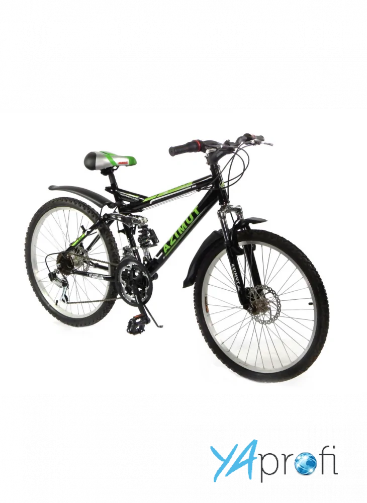 Двухподвесный подростковый велосипед Azimut Race 24" D 