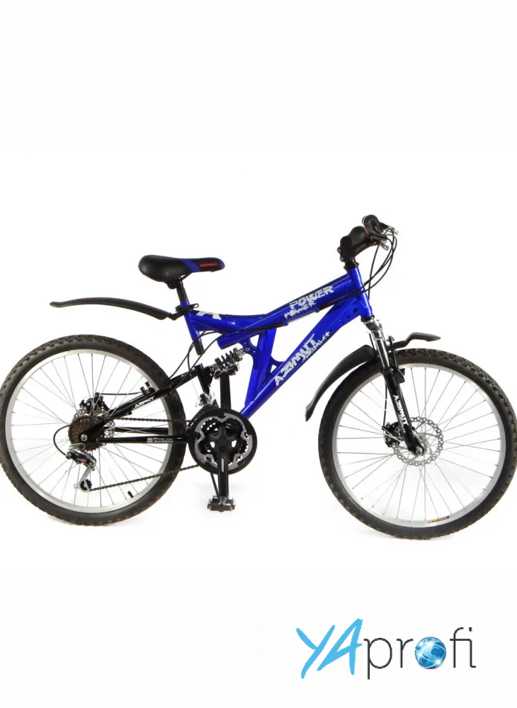 Горный подростковый двухподвесный велосипед Azimut Power 24 GD / 2018г 