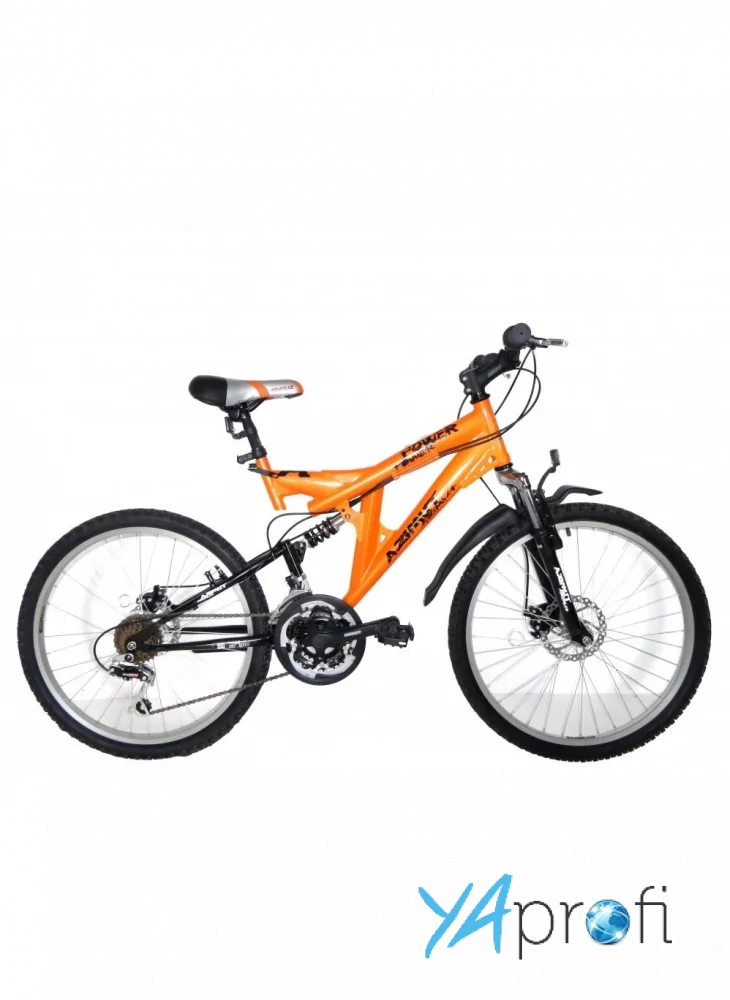 Горный подростковый двухподвесный велосипед Azimut Power 24 GD 