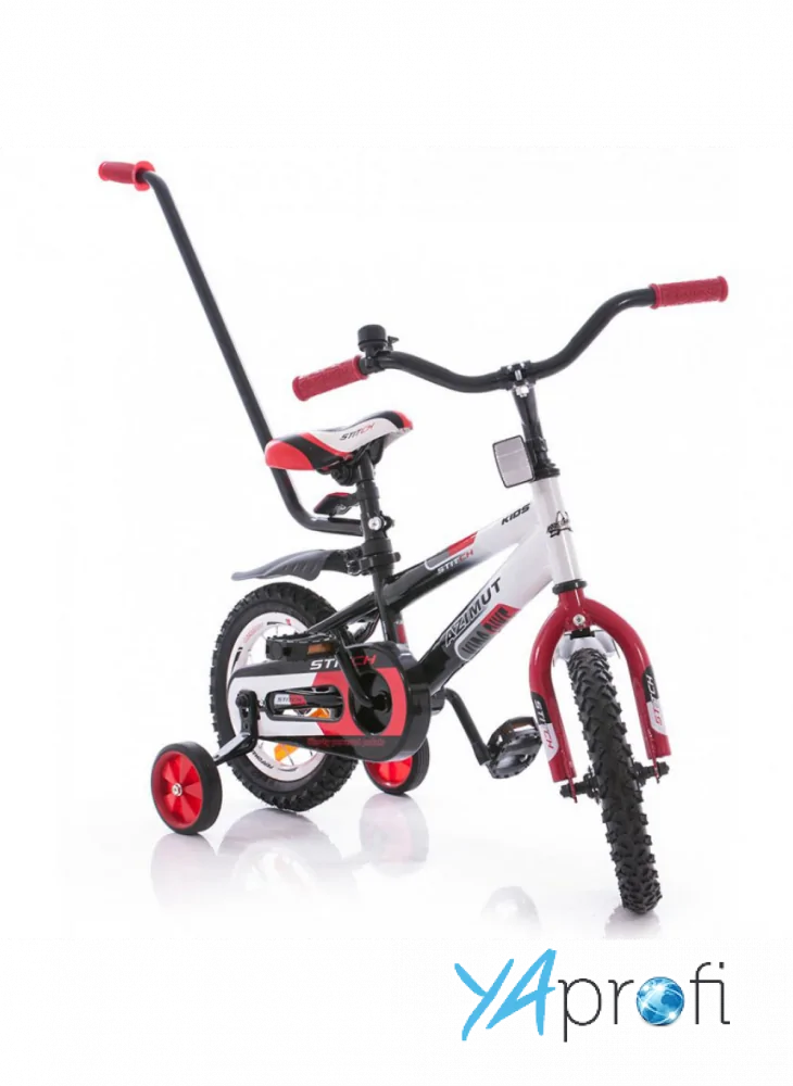 Детский велосипед Azimut Stitch 12" (с родительской ручкой)