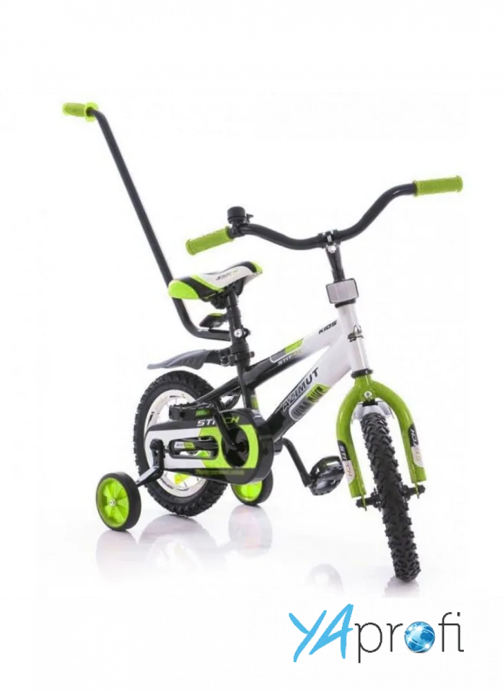 Детский велосипед Azimut Stitch Premium 12" (с родительской ручкой) 