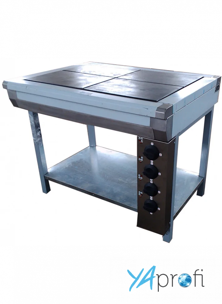 Плита промышленная четырехконфорочная