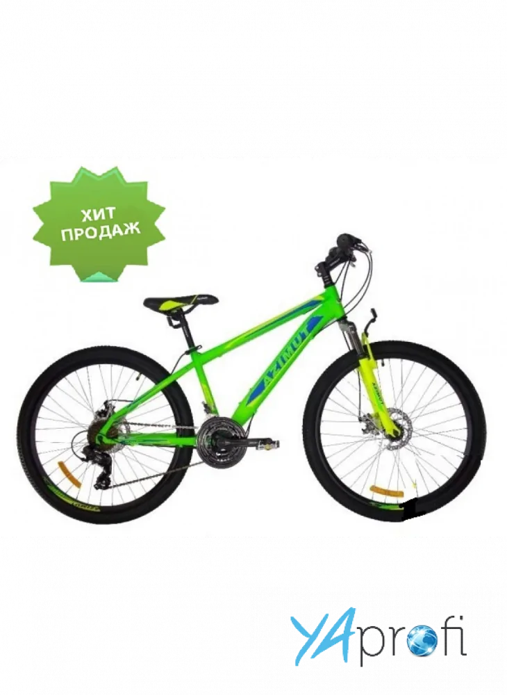 Горный велосипед Azimut Forest 26 GD Салатово-желтый 