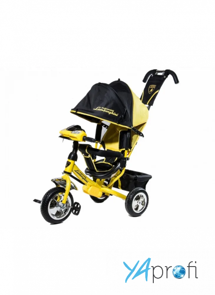 Детский трехколесный велосипед Lamborghini (AIR + ФАРА) 