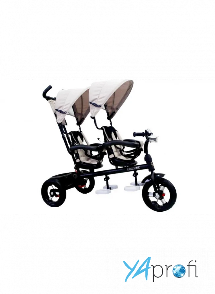 Детский трехколесный велосипед для двойни Crosser Twins