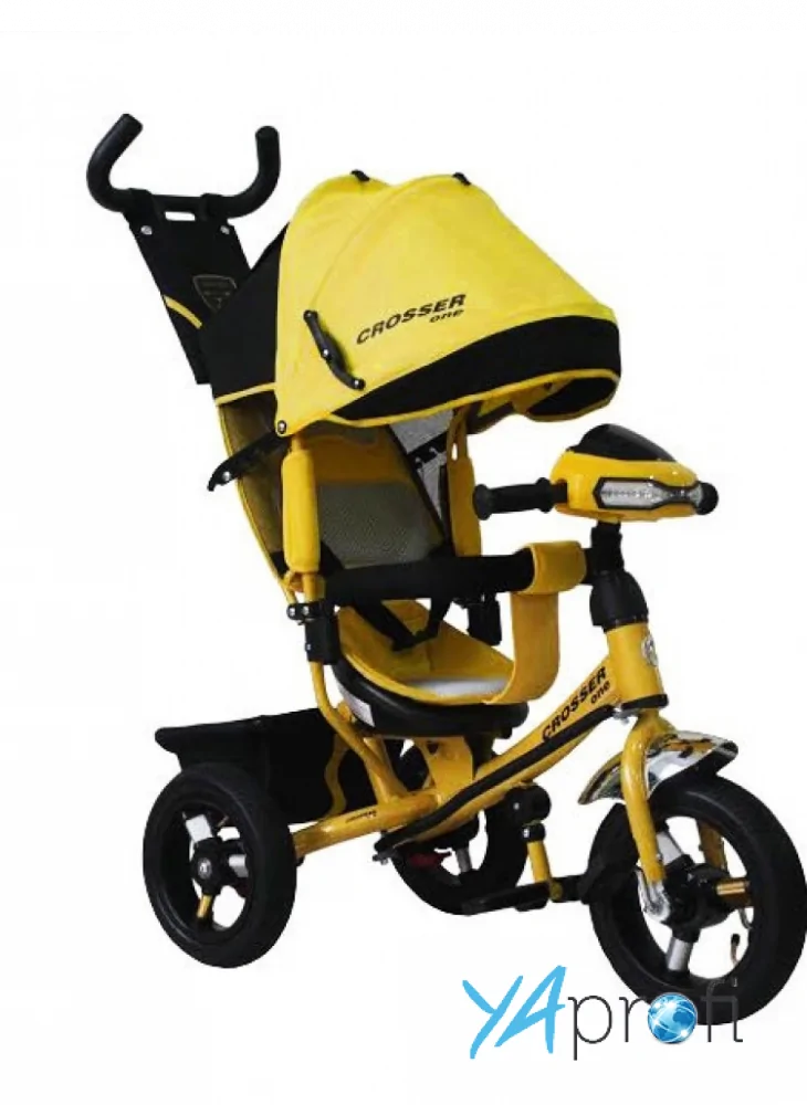 Детский трехколесный велосипед Crosser One с надувными колесами 