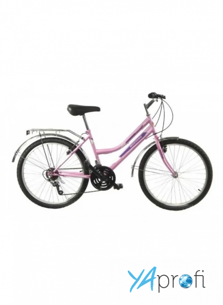Городской велосипед Mustang Sport 26 красный, розовый 