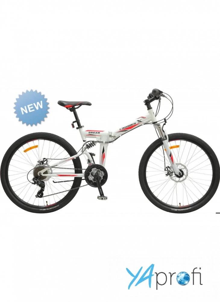 Складной двухподвесный велосипед Crosser Dream Folding (складная рама) 