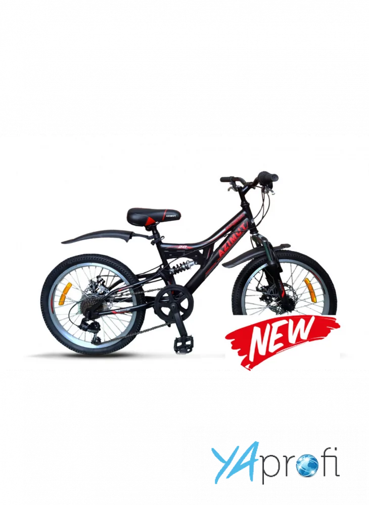 Детский двухподвесный велосипед Azimut Blackmount 20" 