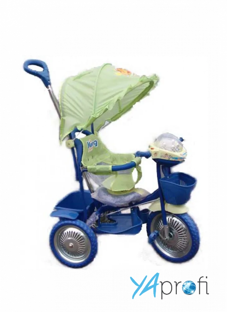 Детский трехколесный велосипед KING STORY (ручка на 1 руку) 