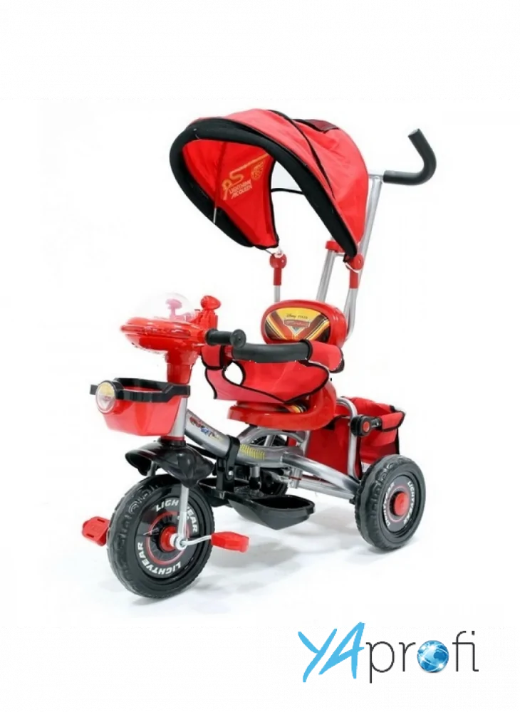 Трехколесный велосипед детский CARS (Без задней сумочки) 