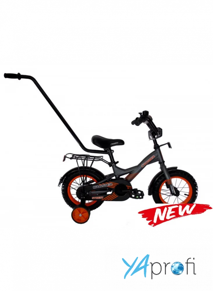Детский велосипед с ручкой Crosser Street 12" 