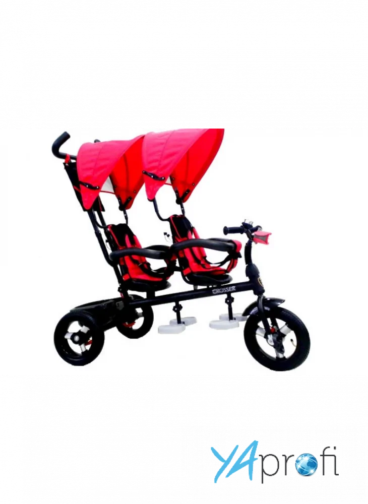 Детский трехколесный велосипед для двойни Crosser Twins 