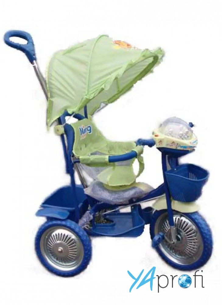 Детский трехколесный велосипед KING STORY (ручка на 1 руку)