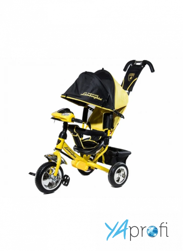 Детский трехколесный велосипед Lamborghini (AIR + ФАРА) 