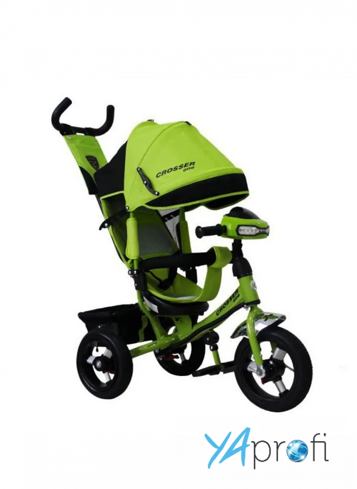 Детский трехколесный велосипед Crosser One с надувными колесами 