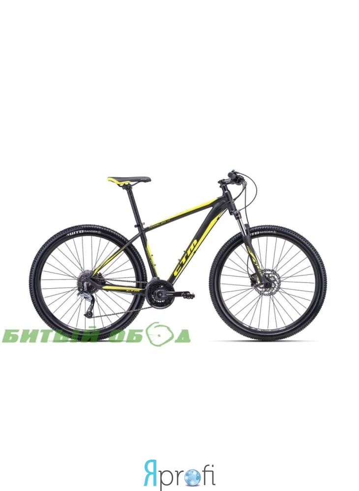 Велосипед CTM Rambler 1.0 (matt black/yellow) 2018 года