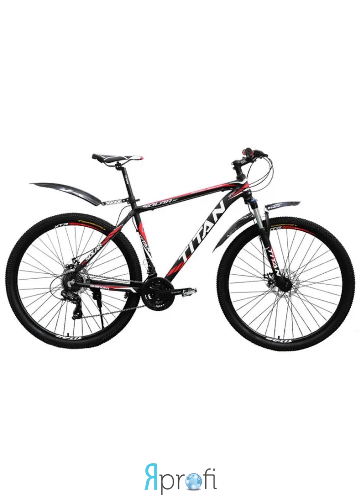 Велосипед titan solar (2017)( 26")/ рама 19" (black/red/white)