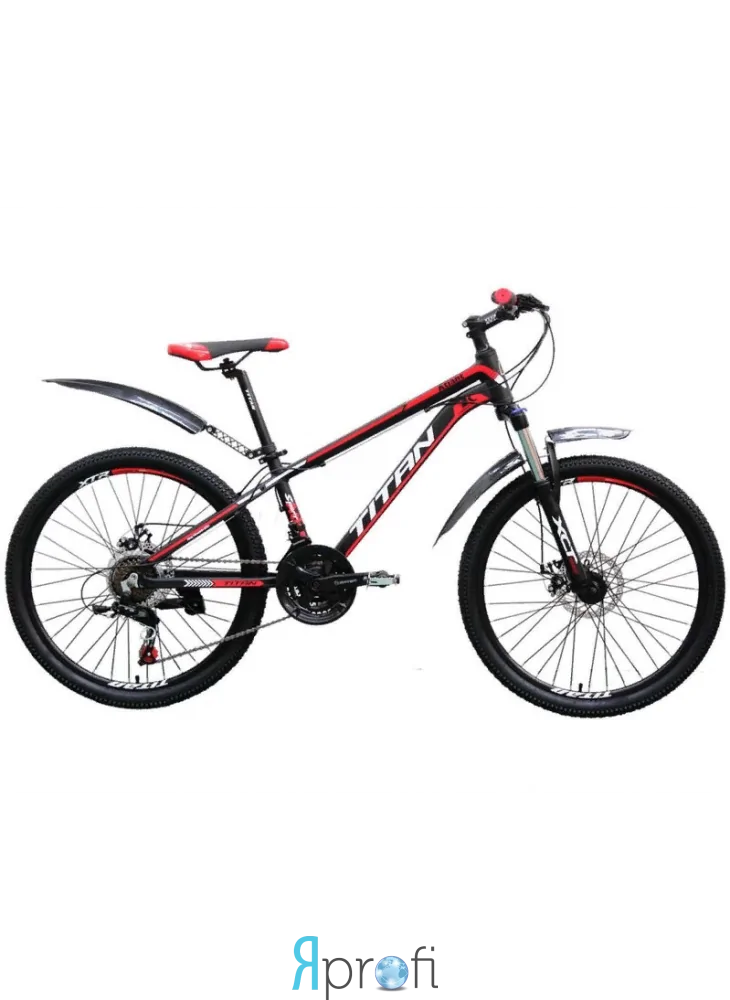 Велосипед Titan Atlant (2017)(24")/ рама 12" (black\blue) 