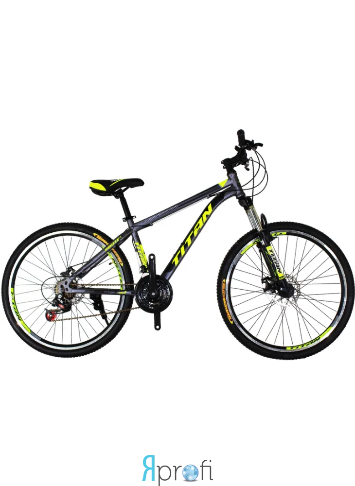 Горный велосипед Titan Protey 26" V2 Dark Gray-Lime-Black