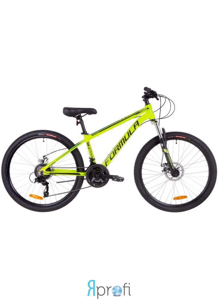 Велосипед горный 26" Formula THOR 2.0 DD 2019 рама 18 салатово-черный
