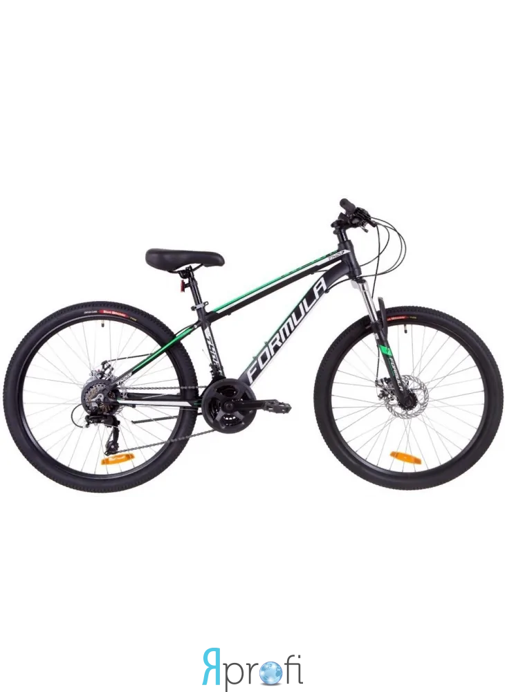 Велосипед горный 26" Formula THOR 2.0 DD 2019 рама 14 черно-зеленый