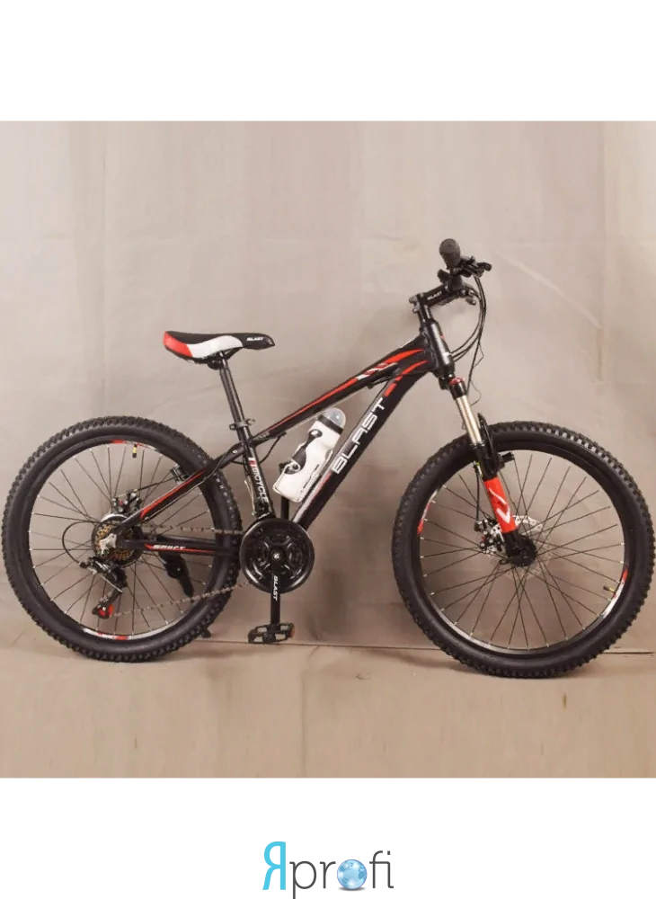 Стильный спортивный велосипед BLAST-S300 26", рама 17", красный