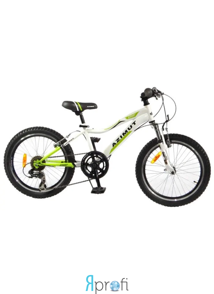 Детский горный велосипед 20 дюймов Azimut Knight G-1 (оборудование SHIMANO) зеленый