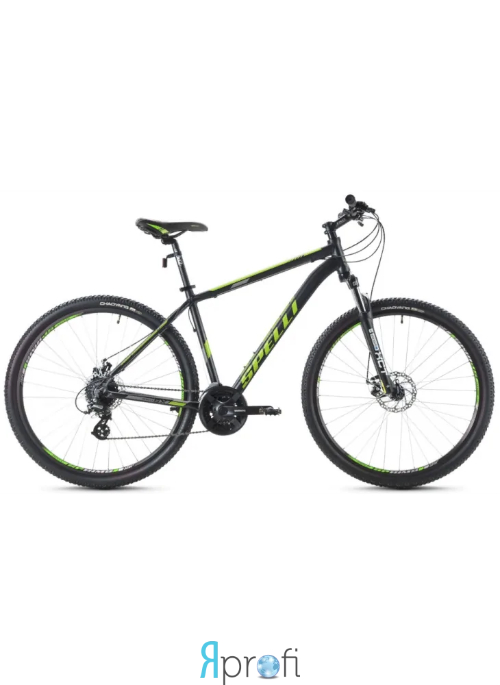 ВЕЛОСИПЕД SPELLI SX-3500 DISK 26" (2016) ЧЕРНО-ЗЕЛЕНЫЙ 