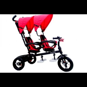 Детский трехколесный велосипед для двойни Crosser Twins 