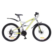 Велосипед 26" Formula X-ROVER AM2 14G DD рама-19" St серо-желтый (м) с крылом Pl 2018