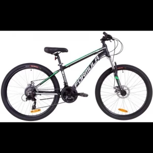 Велосипед горный 26" Formula THOR 2.0 DD 2019 рама 14 черно-зеленый