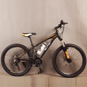 Велосипед горный S300 BLAST-БЛАСТ. Диаметр колёс 24’’,Рама 13’’ , Чёрно-Оранжевый